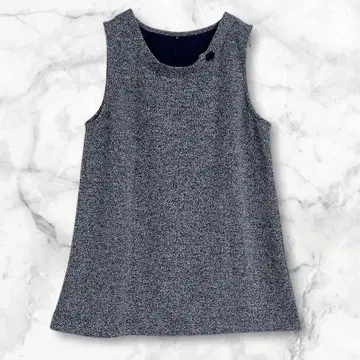 슬리브리스 튜닉 M 그레이 계열 레이어드 심플 무지 체형 커버