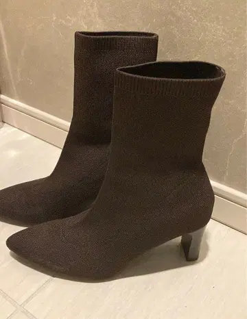 RANDA 니트 부츠 브라운 M 사이즈