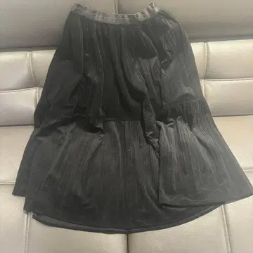 블랙 플레어 스커트