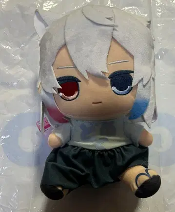 미사용 새상품 돗누쿠 컬러풀 피치 앉아있는 BIG 봉제 인형