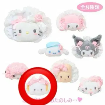 코기뮨 시크릿 헤어 클립 화이트 프릴 치비토모 눈의 정령 세트