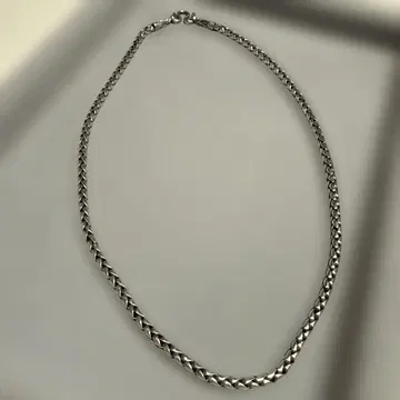 실버 뜨개질 목걸이 S925