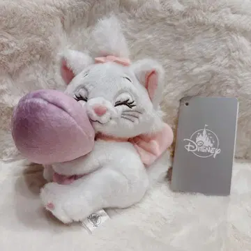 디즈니 스토어 봉제 인형 키체인 마리 니코니코하쵸 하트