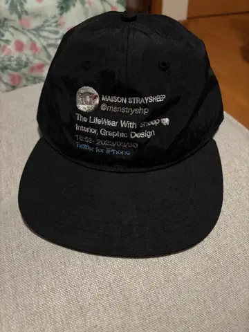 MAISON STRAYSHEEP 블랙 캡