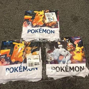 [ 새상품 ] [ 3장 세트 ] 포켓몬 T셔츠 ( 프리 사이즈 )