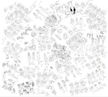 중2병이라도 사랑이 하고 싶어! 설정 자료 제작 자료 [ 50장 ]