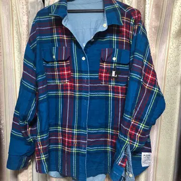 LiSA 굿즈 리버서블 체크 셔츠