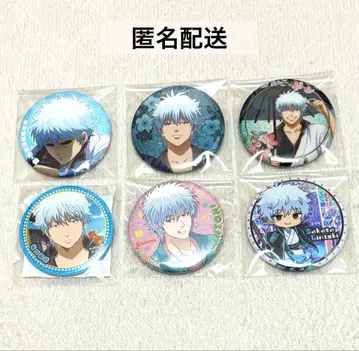 은혼 사카타 긴토키 캔뱃지 J-world 레트로 팝 글리터