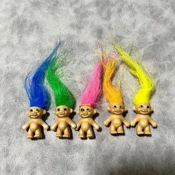 컬러풀 트롤 인형 5체 세트