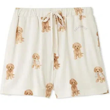 젤라피케 숏팬츠 토이 푸들 패턴