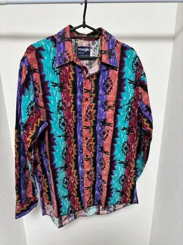 Wrangler 프린트 웨스턴 셔츠