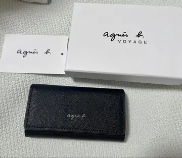 새상품 Agnesb 에네스베 키케이스 블랙 키링