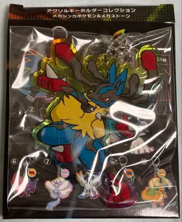 아크릴 키링 컬렉션 메가진화 포켓몬 & 메가스톤 메가 루카리오