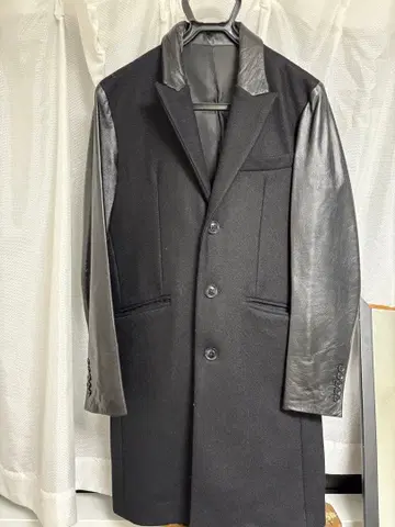 NO ID. 블랙 체스터 코트 사이즈 1