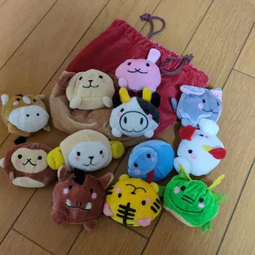 십이지신 오테다마 봉제 인형 세트