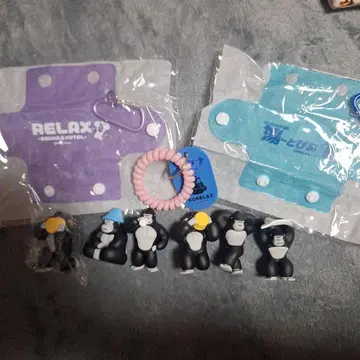 고릴랙스 키링 가챠 파우치 세트