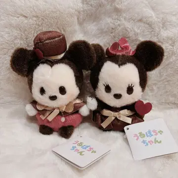 디즈니 스토어 봉제 인형 우루포차 발렌타인 미키 미니