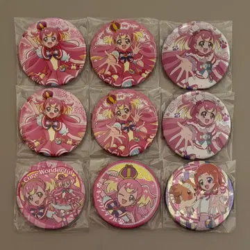 큐어 원더풀 캔뱃지 9개 세트 원더풀 프리큐어