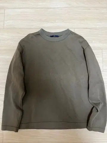 SHIPS 올리브색 L 사이즈 크루넥 티셔츠