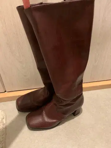 다크 브라운 롱 부츠 L 사이즈