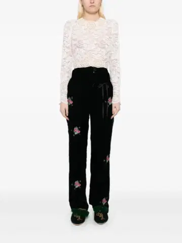 레어 midorikawa 플로럴 팬츠