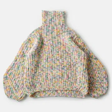 unfil 슈퍼 키드 모헤어 코튼 하이넥 니트 풀오버