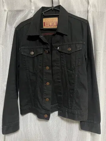 EDWIN 에드윈 블랙 데님 자켓 M 남성용 가을/겨울