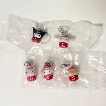 산리오 딸기 메지루시 액세서리 5세트