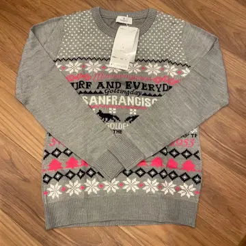 택 포함 미사용 새상품 Munsing Wear 여성용 스웨터 겨울