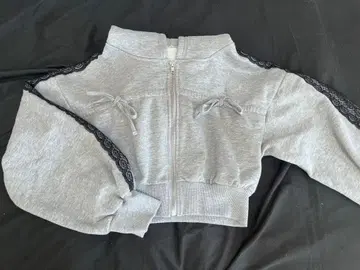 리본 후드티 x 미니 스커트 맨투맨 셋업