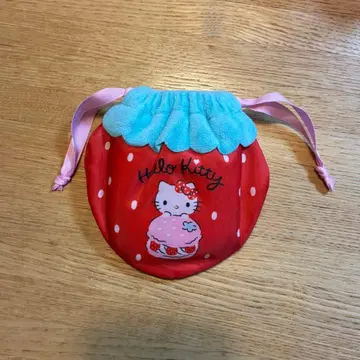 산리오 헬로키티 딸기 복조리 에코백