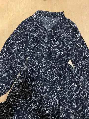 CPO 꽃무늬 네이비 원피스 M