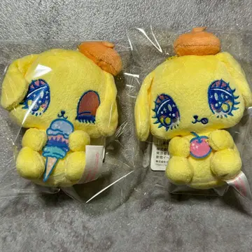 4 폼폼푸딩 x 세키야 유리 에 마스코트 2종 세트 산리오