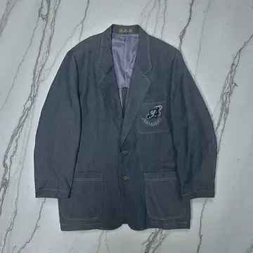 테일러드 자켓 성숙 캐주얼 깔끔한 자수 로고