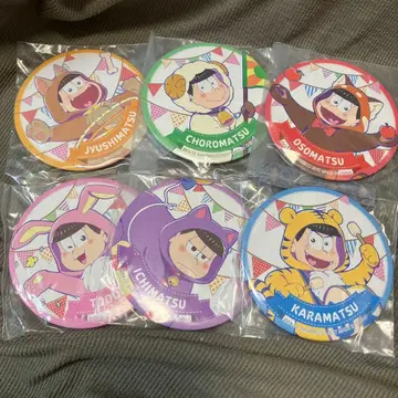 오소마츠 6쌍둥이 케마츠 퍼레이드 BIG 캔뱃지 6개 세트