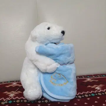 [다이토 한정] 함께 낮잠 자기 하얀 곰돌이 냉감 담요 포함