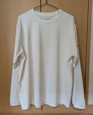 콜앤드레스폰스 무지 긴팔 T셔츠 화이트 XL 사이즈