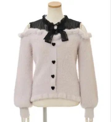 LIZLISA 레이어드 스타일 어깨 트임 니트 핑크