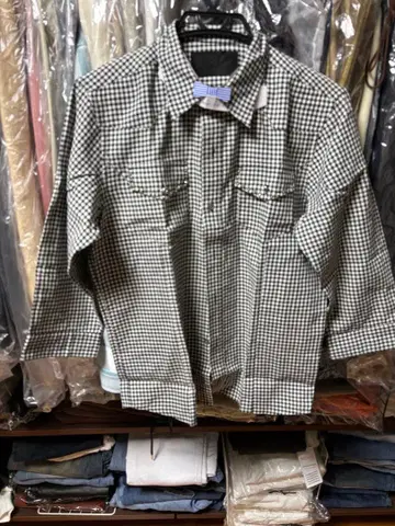 Roen 7부 소매 체크 셔츠 사이즈 48