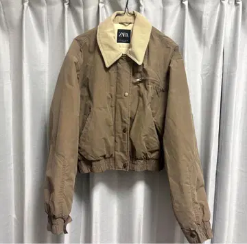 ZARA 코듀로이 옷깃 브라운 자켓