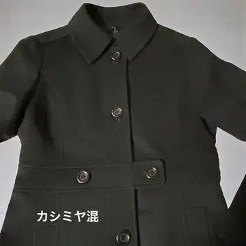 캐시미어 혼방 블랙 롱 코트 고급 실루엣 출퇴근 포멀 관혼상제