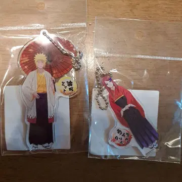 NARUTO 니지겐노모리 아크릴 키링 미나토 쿠시나