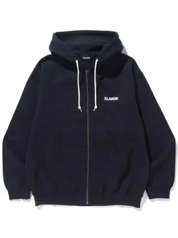XLARGE 블랙 지퍼 후드티 L