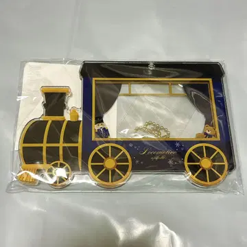 후쿠야 복권 기관차 아크릴 프레임 호두까기 인형 블루 파랑 네이비