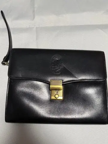 레오나르도 첸발레 비즈니스 백 가죽 블랙 A4 열쇠 포함