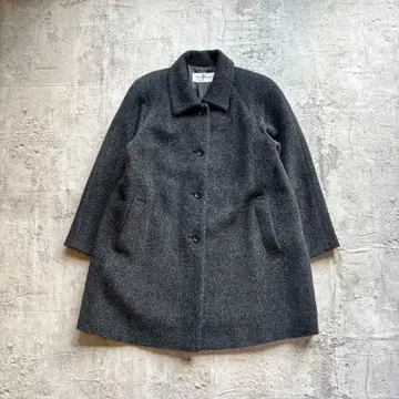 JANE MORE 울 코트 블랙 온워드 카시야마 미들 기장 깔끔한