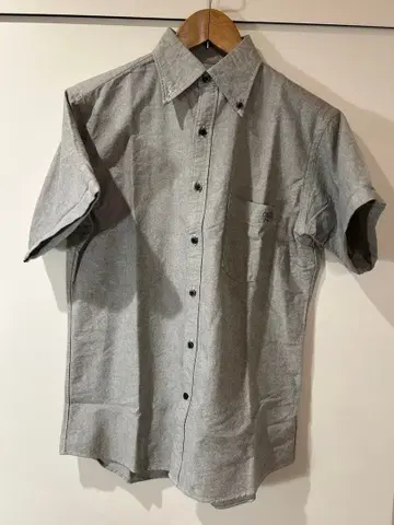 GLEEM 반팔 옥스퍼드 셔츠 그레이