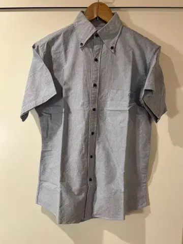 GLEEM 반팔 옥스퍼드 셔츠 사이즈 38 블루