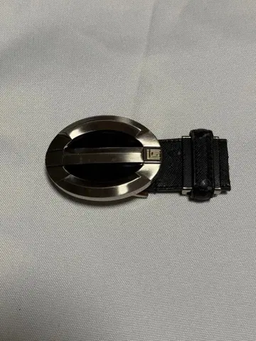 기라로쉬 블랙 나일론 벨트 실버 버클만