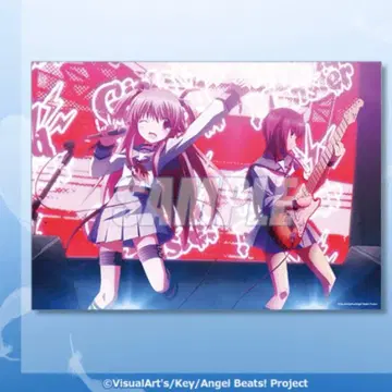 제비뽑기당 Angel Beats! B상 A3 클리어 포스터